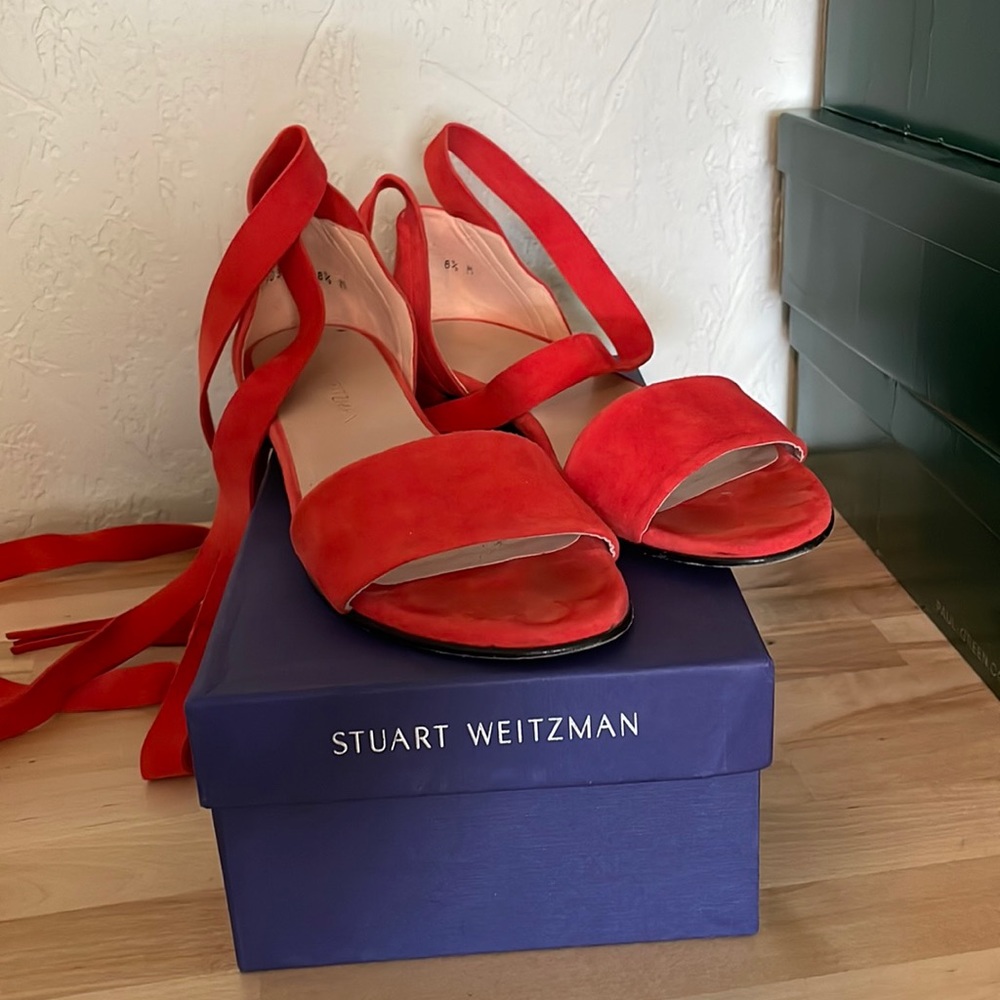 Stuart Weitzman tie sandals